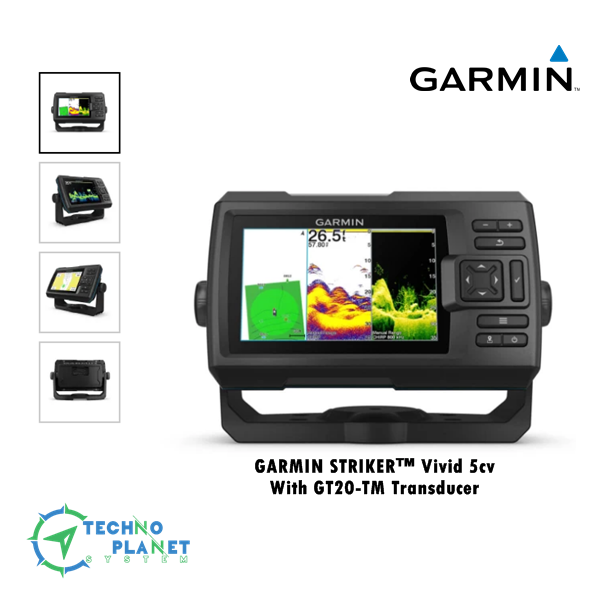 Garmin Striker Vivid 5cv - Échosondeur Avec Transducteur GT20-TM