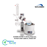 SCILOGEX SCI100-S 5L Rotary Evaporator, Vertical Coiled Condenser, Manual Lift